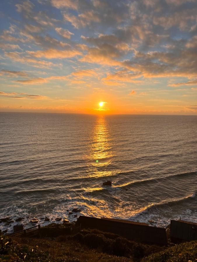Sunset Sea View Chalet With Hot Tub Torpoint Eksteriør billede