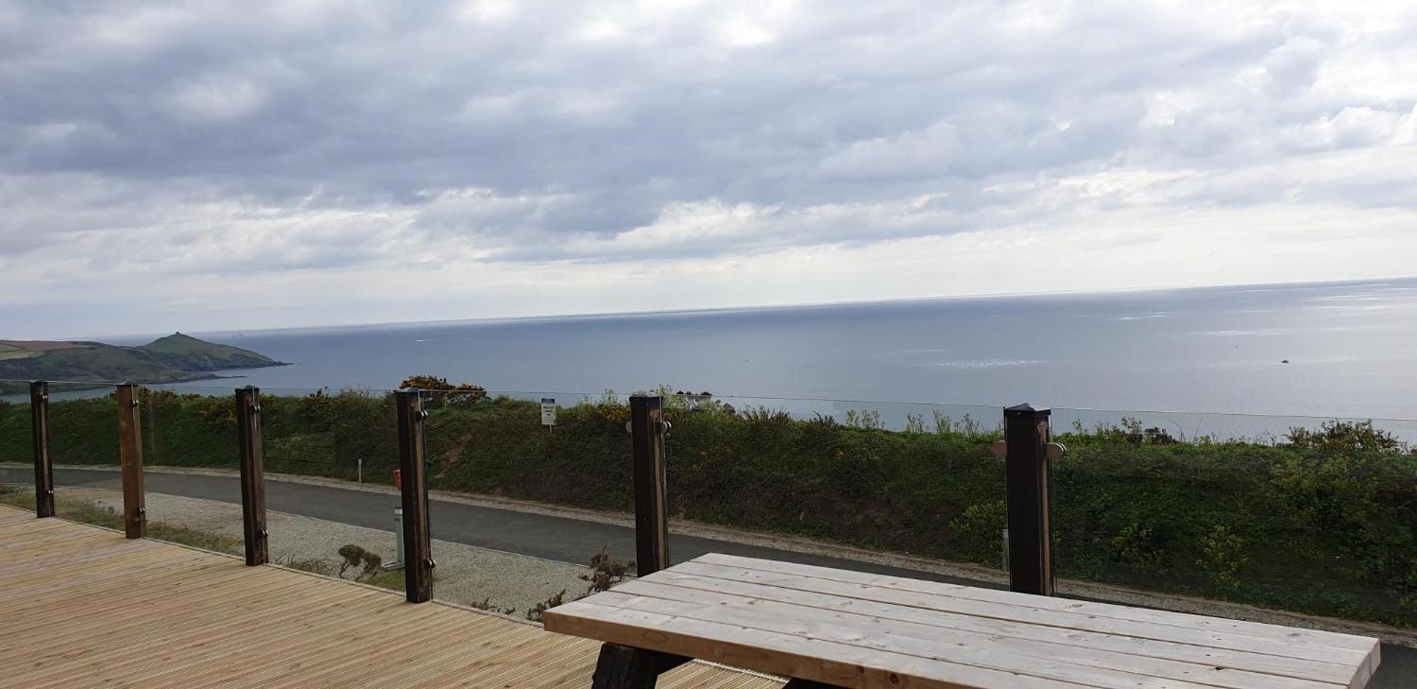 Sunset Sea View Chalet With Hot Tub Torpoint Eksteriør billede